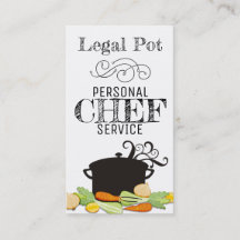 kulinarische Geschäftskarte des