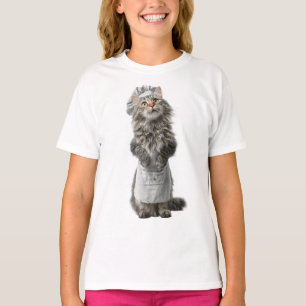 Kulinarische Katzen-Koch-Kinder T-Shirt