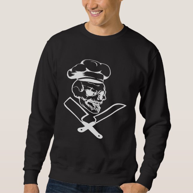 Kulinarische Skull Pro Kochkunst Master Koch Sweatshirt (Vorderseite)