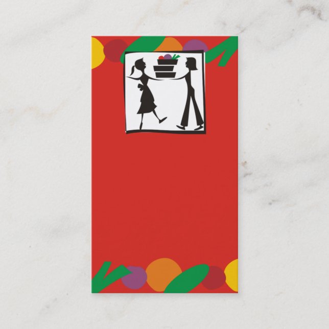 kulinarische Visitenkarte des (Vorderseite)