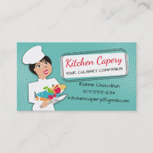 Kulinarischer Catering des kundenspezifischen Visitenkarte