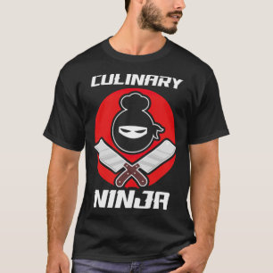 Kulinarischer Ninja Lustiger König Küchenguru Chef T-Shirt