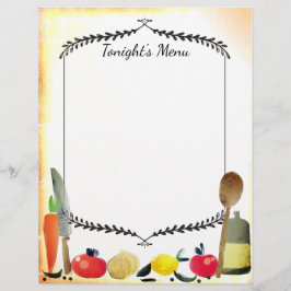 Kulinarisches Abendessen Party-Menü mit Vorspeise