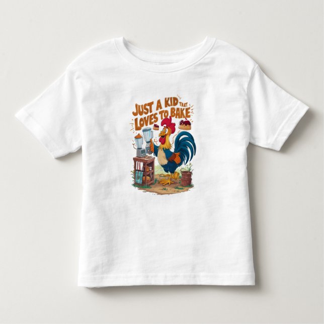 Kulinarisches Chickens Kuchen Kreation Kleinkind T-shirt (Vorderseite)