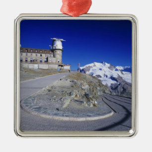 Kulm hotel and trail, Gornergrat, Zermatt Ornament Aus Metall