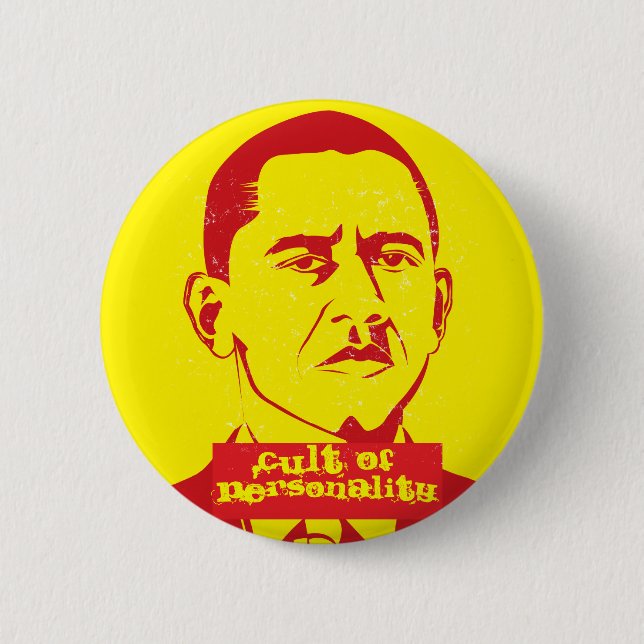 Kult der Persönlichkeit - Obama-Button Button (Vorderseite)