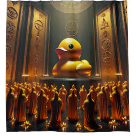 Kult des Rubber Ducky Duschvorhang