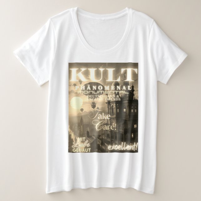 KULT PHÄNOMENAL MONUMENTAL GROßE GRÖßE T-Shirt (Design vorne)