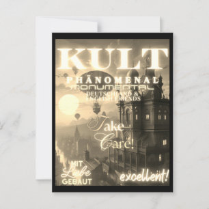 KULT PHÄNOMENAL MONUMENTAL POSTKARTE
