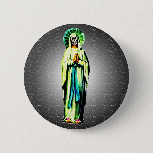 Kult von Sankt Muerte Button (Vorderseite)