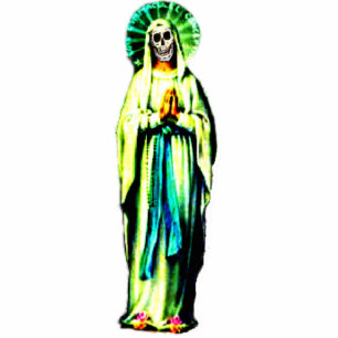 Kult von Santa Muerte Freistehende Fotoskulptur