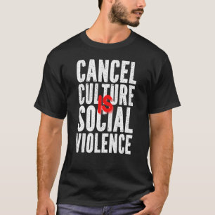 Kultur abbrechen Gesellige Medien abgebrochen T-Shirt