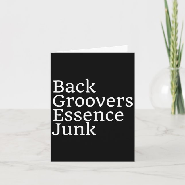 Kultur Dämpfe Gentrifizierung Nicht Gogo-Musik Kul Karte (Vorderseite)