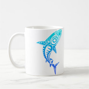 Kultur Hai Symbol Blau Haka Kia Ora Tanz Neuseelan Kaffeetasse