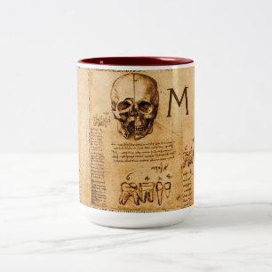 KULTUR UND ZÄHNE,ZAHNKLINIE,DENTIST-Monogramm Zweifarbige Tasse