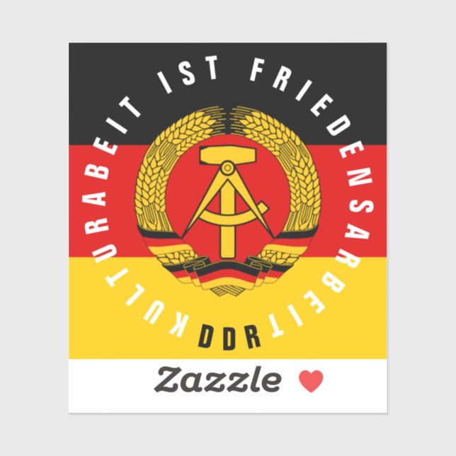 Kulturabeit ist Friedensarbeit Aufkleber (Blatt)