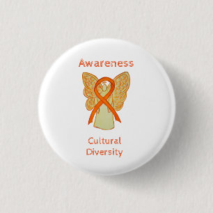 Kulturbewusstsein Diversity Angel Ribbon Button