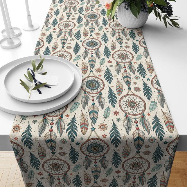 Kulturell Inspiriert Zeitloser Dreamcatcher - Deta Großer Tischläufer (Cultural-Inspired Timeless Dreamcatcher Details Long Table Runner)