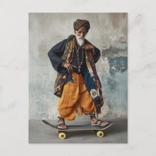 Kulturelle Fusion auf Rädern Postkarte