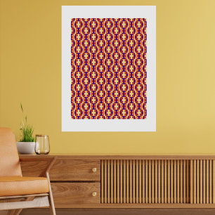 Kulturelle Fusion Geometrisch Nahtlos Poster