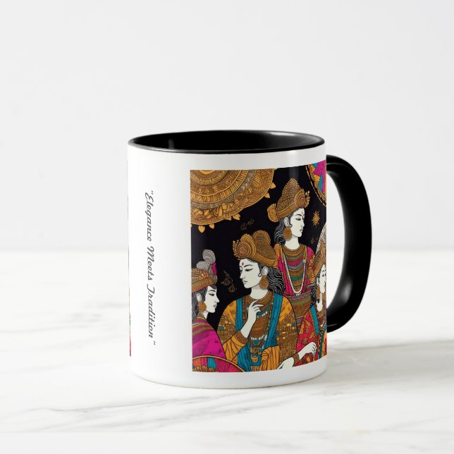 "Kulturelle Goldene Touch" Tasse (VorderseiteRechts)