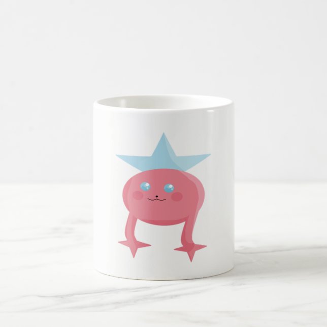 Kulturelle Kids Art Design Fee Pink Blue Tasse (Mittel)