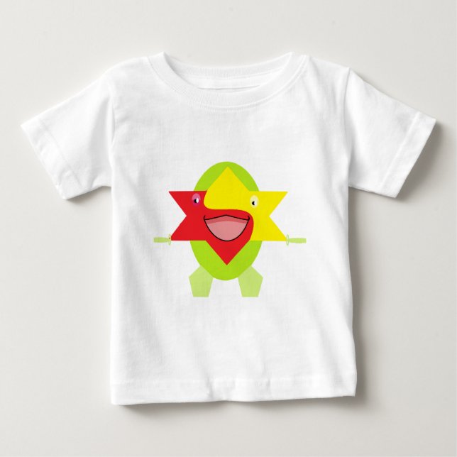 Kulturelle Kids Art Design Funny Fantasy Star Fish Baby T-shirt (Vorderseite)