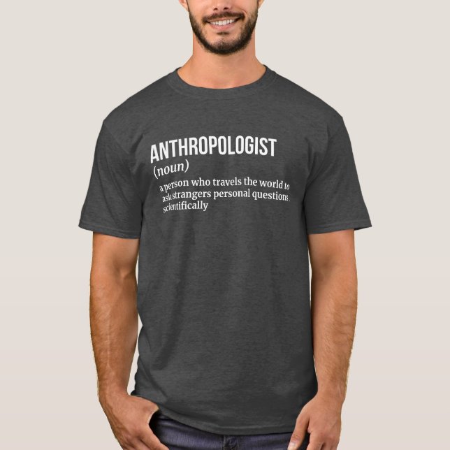 Kultureller Anthropologe Funny Definition T-Shirt (Vorderseite)
