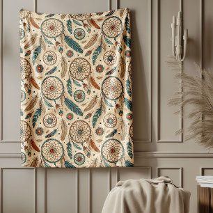 Kultureller Träumer im Warmstil Fleecedecke