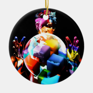 Kulturelles Diversity in den Arbeitskräften und i Keramikornament