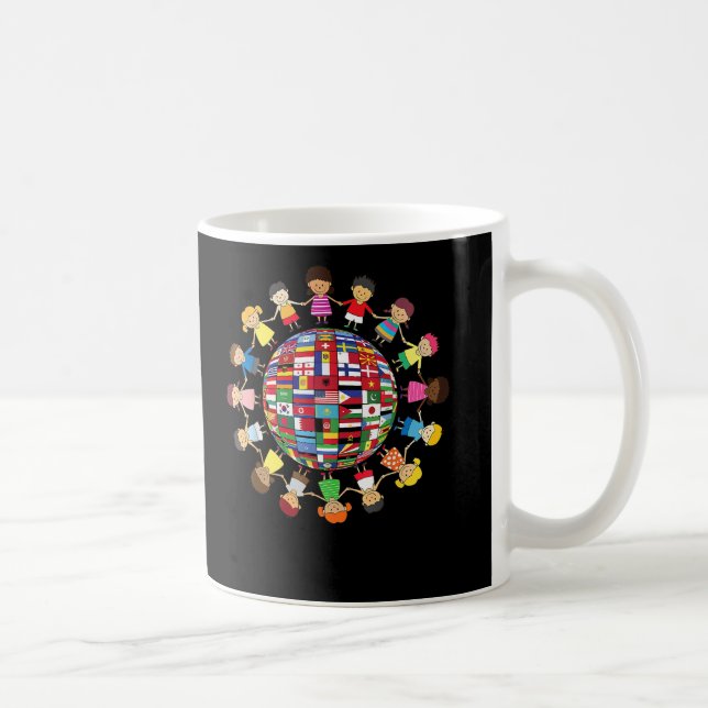 Kulturelles Diversity Kinder rund um den Globus Kaffeetasse (Rechts)