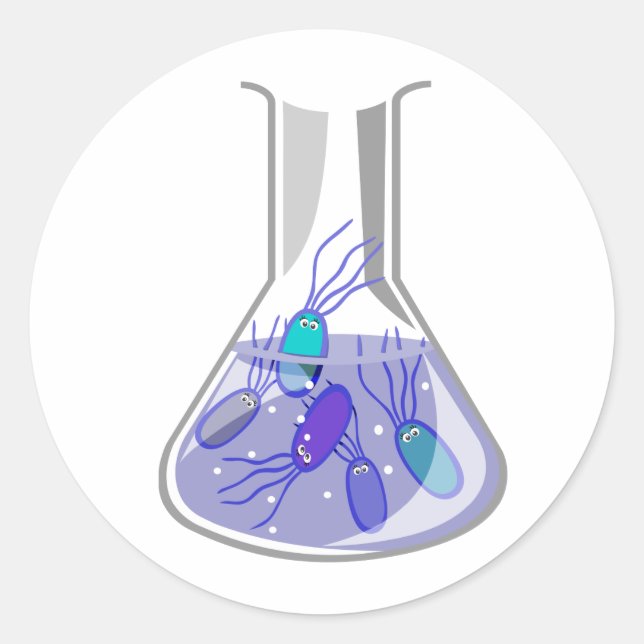 Kulturflasche Runder Aufkleber (Vorderseite)