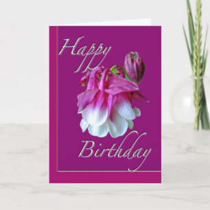 Kulturschätze Columbine Happy Birthday Card Karte