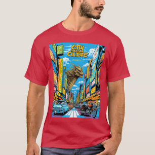 Kulturstadt: Japanische Straßen und Legenden T-Shirt