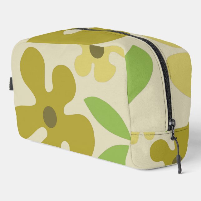 Kulturtasche in Blumen-Tarnmuster Waschbeutel (Rechte Ecke)