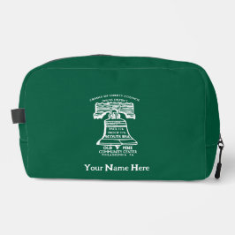 Kulturtasche - Waldgrün (personalisiert) Waschbeutel