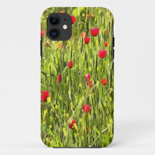 Kulturwiese Mohnlandschaft iPhone 11 Hülle