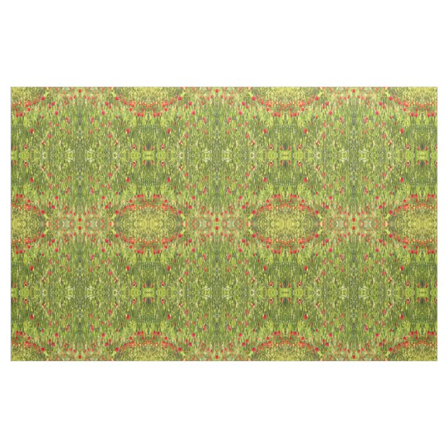 Kulturwiese Mohnlandschaft Stoff (Fat Quarter (45,7 x 55,9 cm))
