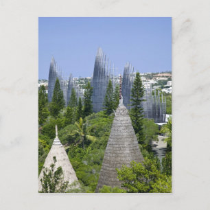 Kulturzentrum Tjibaou, Noumea, Neukaledonien Postkarte