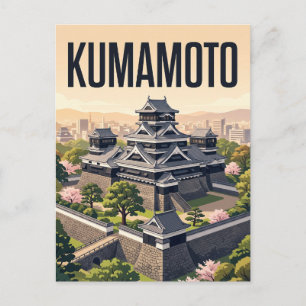 Kumamoto, Japan Postkarte