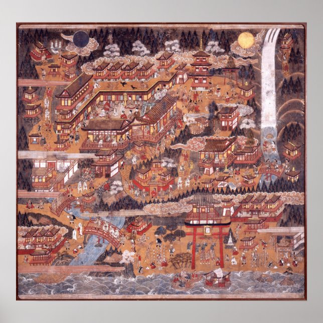 Kumano Nachi Mandala Poster (Vorne)