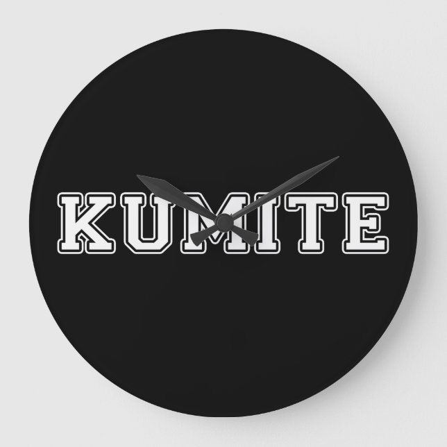 Kumite Große Wanduhr (Vorderseite)