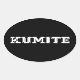 Kumite Ovaler Aufkleber