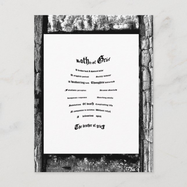 Kummerbruder Postkarte (Vorderseite)