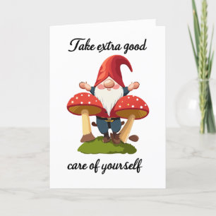 Kümmere dich besonders gut um dich selbst - Faltek Dankeskarte