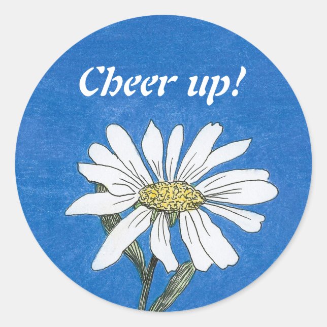 Kümmere dich! Daisy Sticker (Vorderseite)