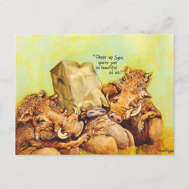 Kümmere dich! postkarte (Vorderseite)