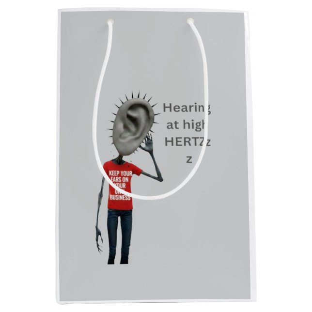 Kümmere dich um deine eigenen Angelegenheiten Mittlere Geschenktüte (Vorderseite)