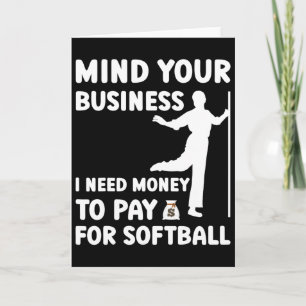 Kümmere dich um deinen Kram, ich brauche Geld, um  Karte