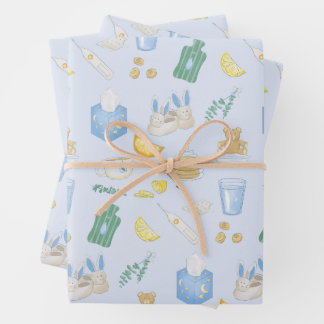 Kümmere dich um deinen kranken Tag - Gute Besserun Geschenkpapier Set
